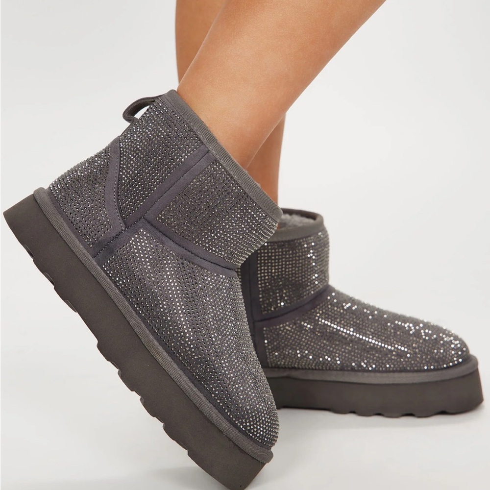 Embellished booties